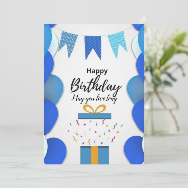 Grattis på födelsedagen till dig julkort (Stående Fram)