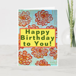 Grattis på födelsedagen till dig kort