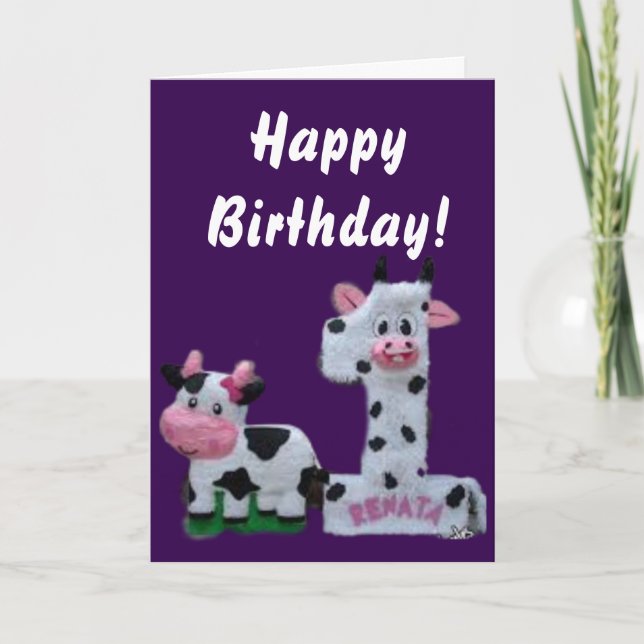 Grattis på födelsedagen till dig! Kort (Framsida)