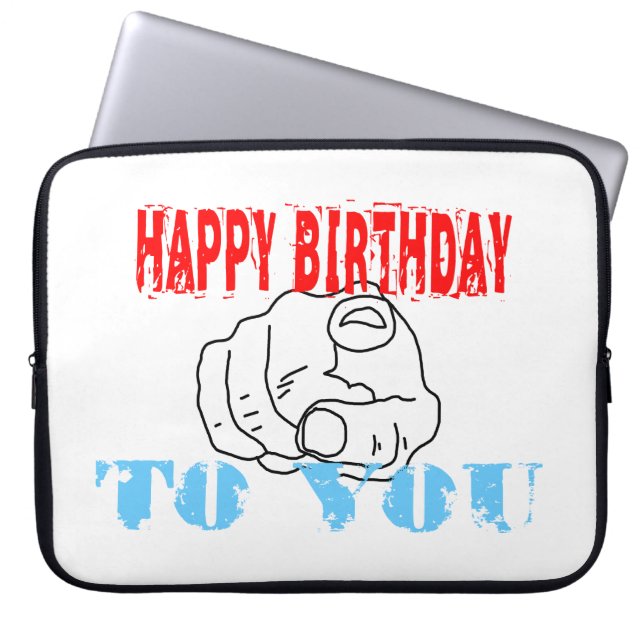 Grattis på födelsedagen till dig laptop sleeve (Framsidan)