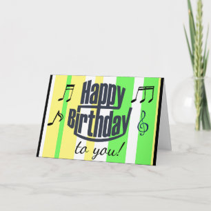 Grattis på födelsedagen till dig Lime Green, gult Kort