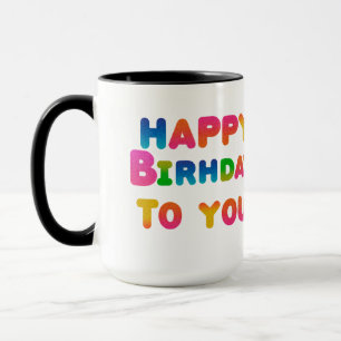 Grattis på födelsedagen till dig mugg