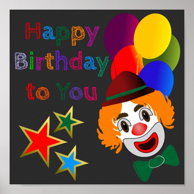 Grattis på födelsedagen till dig poster (Framsidan)