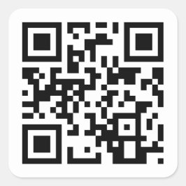 Grattis på födelsedagen till dig QR-kod Fyrkantigt Klistermärke