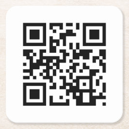 Grattis på födelsedagen till dig QR-kod Underlägg Papper Kvadrat
