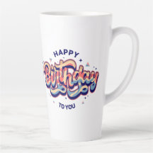 "Grattis på födelsedagen till dig: Typografi Art"