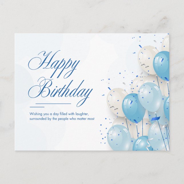 Grattis på födelsedagen till dig  vykort (Framsida)