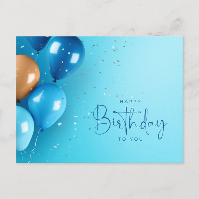 Grattis på födelsedagen till dig vykort (Framsida)