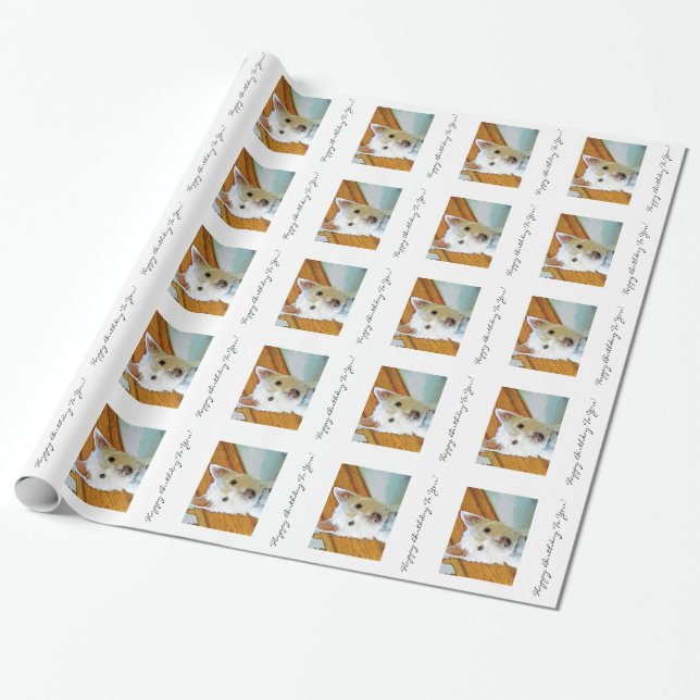Grattis på födelsedagen till dig, Westie Presentpapper (Utrullad)