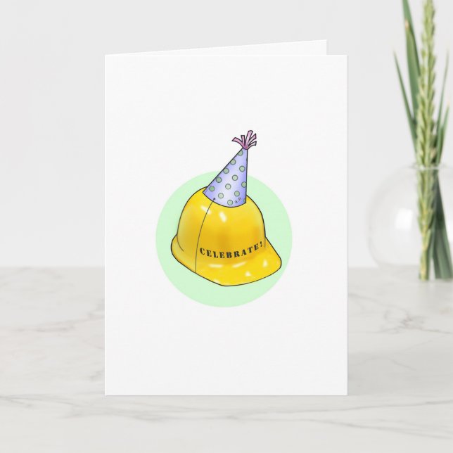 Grattis på födelsedagen till en byggarbetare kort (Framsida)