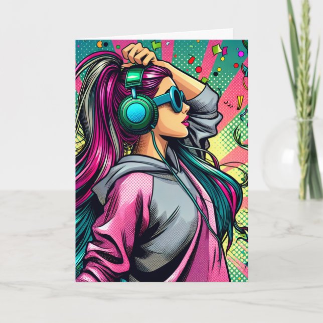 Grattis på födelsedagen till en Coola Dam Kort (Framsida)