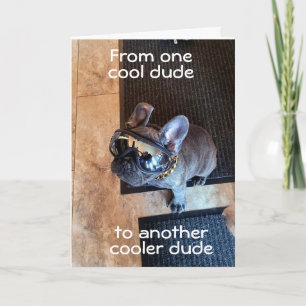 GRATTIS PÅ FÖDELSEDAGEN TILL EN COOLA DUDE KORT