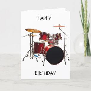 GRATTIS PÅ FÖDELSEDAGEN TILL EN "DRUMMER" I FANTAS KORT