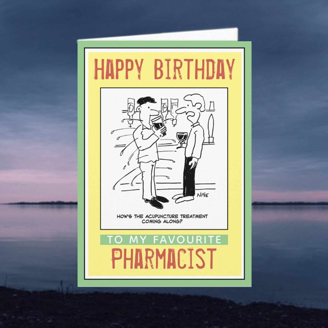 Grattis på födelsedagen till en farmaceut kort (Skapare uppladdad)