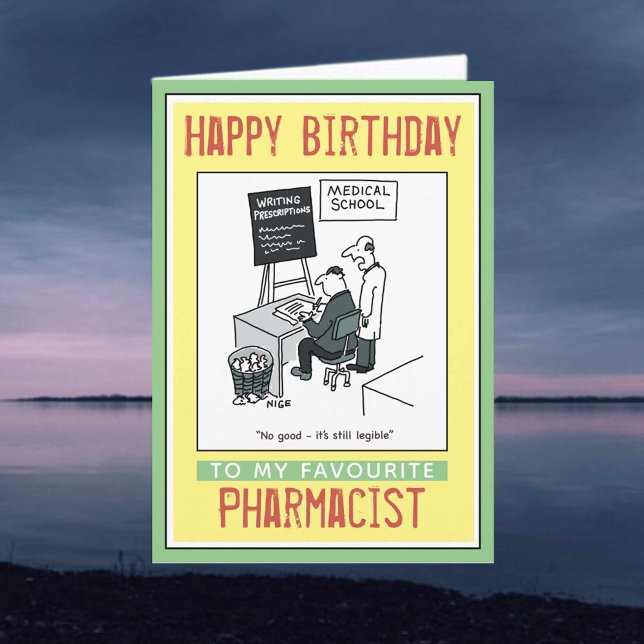 Grattis på födelsedagen till en farmaceut kort (Skapare uppladdad)