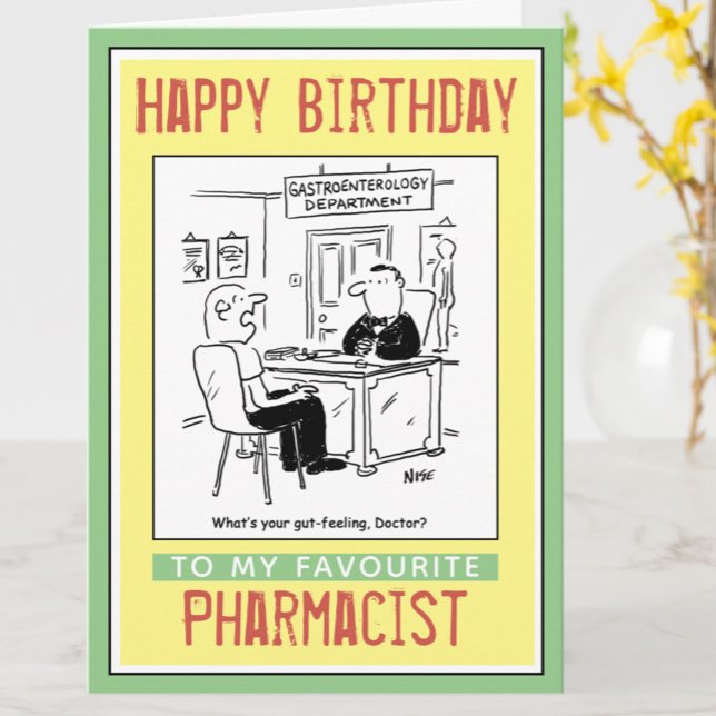 Grattis på födelsedagen till en farmaceut kort (Skapare uppladdad)