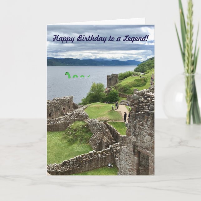 Grattis på födelsedagen till en Legend Tecknad Nes Kort (Framsida)