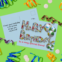 Grattis på födelsedagen till en mycket speciell vä vykort