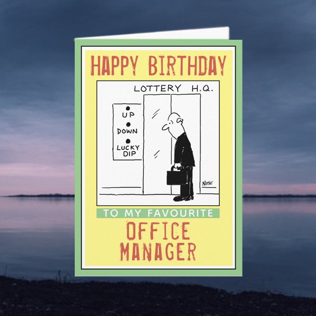 Grattis på födelsedagen till en Office Manager. Kort (Skapare uppladdad)