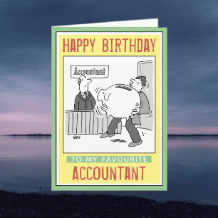 Grattis på födelsedagen till ett räkenskapskort kort