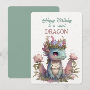 Grattis på födelsedagen till ett sött DRAGON
