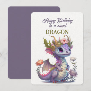 Grattis på födelsedagen till ett sött DRAGON