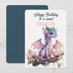 Grattis på födelsedagen till ett sött DRAGON
