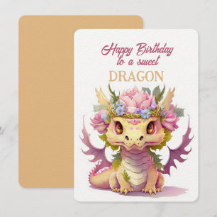 Grattis på födelsedagen till ett sött DRAGON