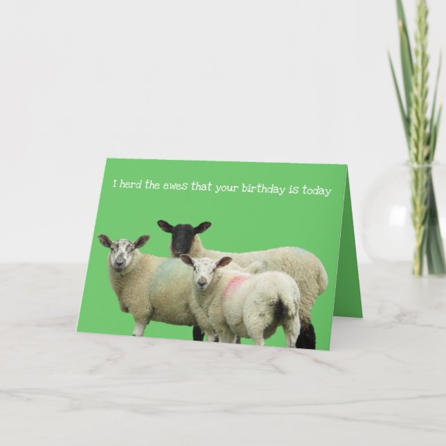 Grattis på födelsedagen till Ewe Kort (Framsida)