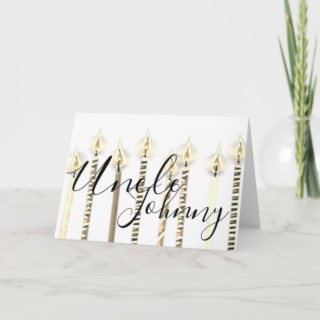 Grattis på födelsedagen till farbror kort (Framsida)