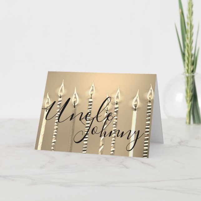 Grattis på födelsedagen till farbror kort (Framsida)