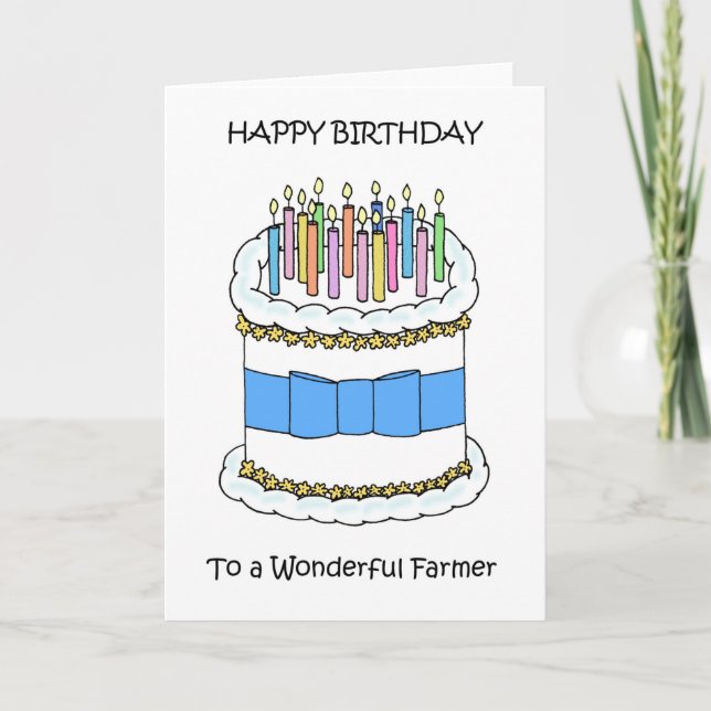 Grattis på födelsedagen till Farmer Kort (Framsida)
