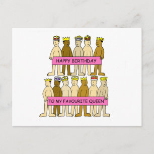 grattis på födelsedagen till Favorite Queen Gay hu Vykort