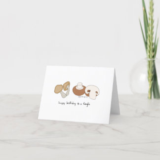 Grattis på födelsedagen till Funghi Tack Kort