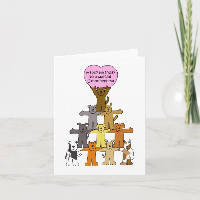 Grattis på födelsedagen till Grandnephew Kort (Framsida)