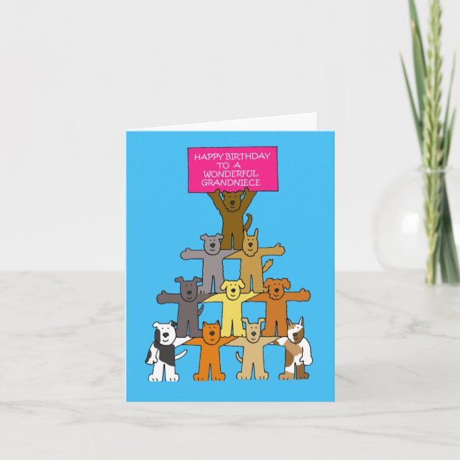 Grattis på födelsedagen till Grandniece Kort (Framsida)