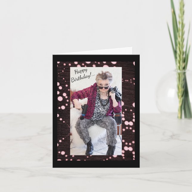 Grattis på födelsedagen till gratulationskort för  kort (Framsida)