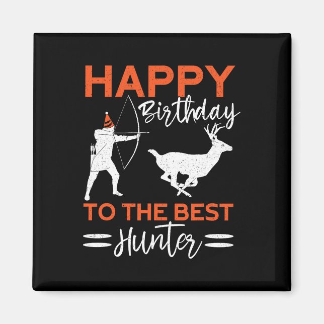 Grattis på födelsedagen till Hjorten Birthda för b Magnet (Framsidan)