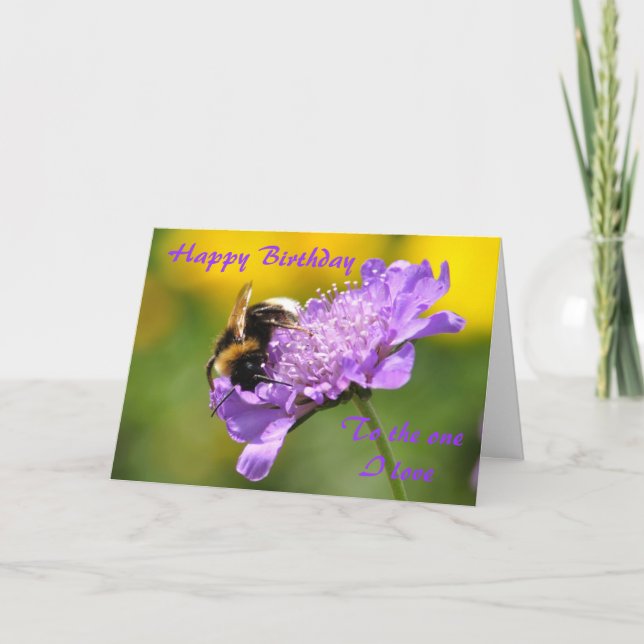 Grattis på födelsedagen, till i kärlek kort (Framsida)