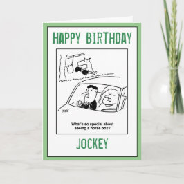 Grattis på födelsedagen till Jockey Kort