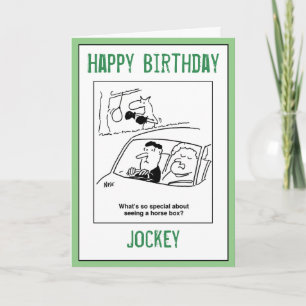 Grattis på födelsedagen till Jockey Kort