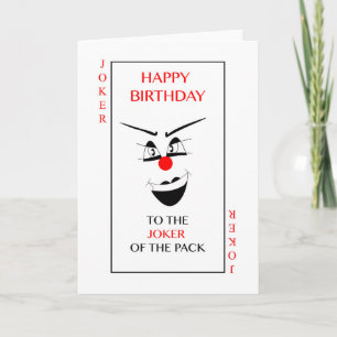 Grattis på födelsedagen till JOKEREN av packen! Kort