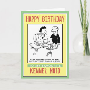 Grattis på födelsedagen till Kennel Maid Kort