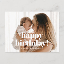 Grattis på födelsedagen till Mamma med foto Vykort