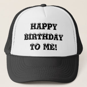 Grattis på födelsedagen till mig hatt! truckerkeps