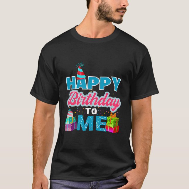 Grattis på födelsedagen till mig t Hoodie Birthday T Shirt (Framsida)
