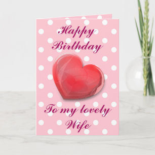 Grattis på födelsedagen till min älskvärda Wife. Kort