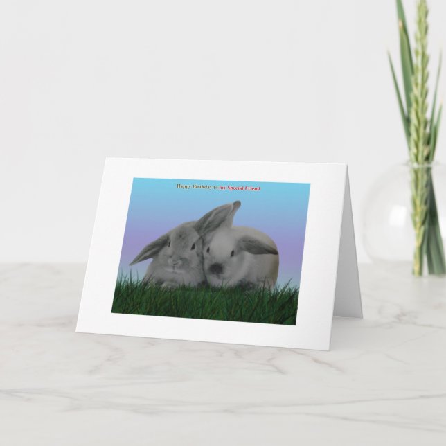 Grattis på födelsedagen till min bästa vän kort (Framsida)