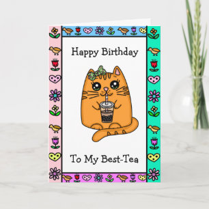 Grattis på födelsedagen till min Bestie Kort
