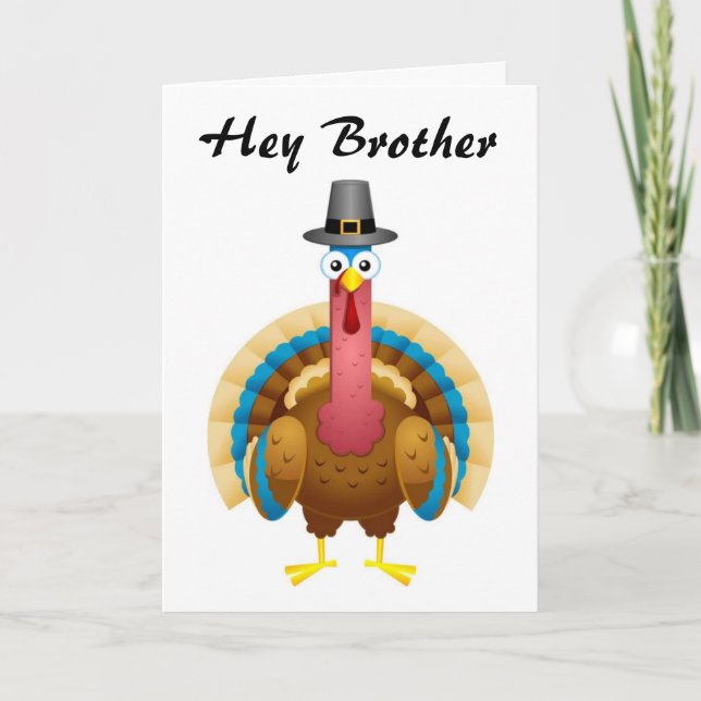 GRATTIS PÅ FÖDELSEDAGEN TILL MIN **BRODER** KORT (Framsida)